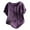 Purple, variant on WREESH Womens Cotton Linen Shirts Short Sleeve Casual Round Neck Printed Blouse Loose Button Tunic Shirt Tops Olive Green
