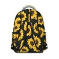 thumbnail image 4 of Sunflower and Butterfly Design School Backpack for Students Durable and Adjustable Strap Backpack with Artistic Yellow Floral Pattern, 4 of 6