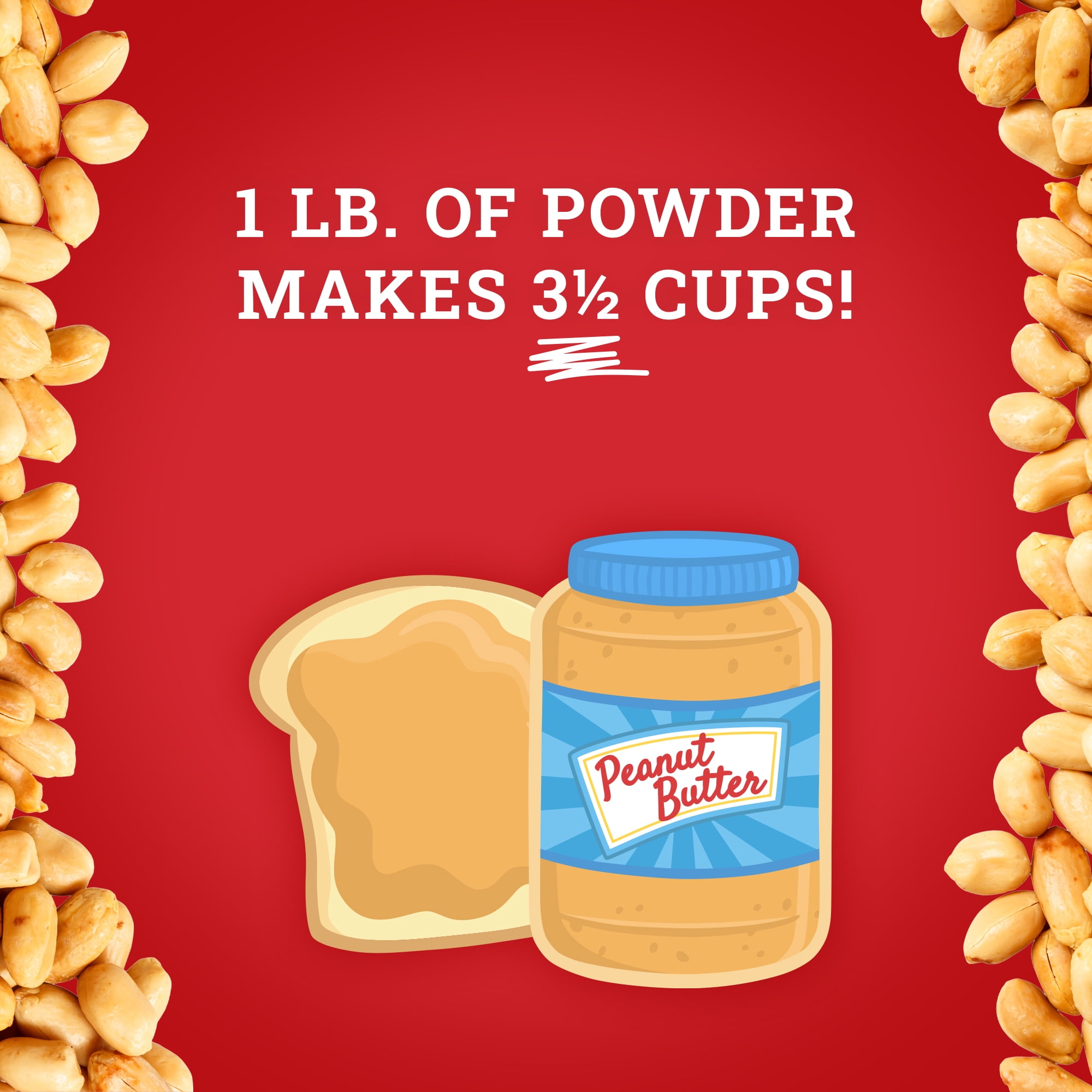 Hoosier Hill Farm Peanut Butter Powder, 2 lb Jar