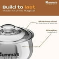 thumbnail image 2 of Mumma's LIFE Hot Box Double Wall Stainless Steel Belly Shape Casserole, Insulated Thermal Serving Bowl, Elegant Hot Pot Food Warmer, Self Locking Press Lid, Hot Food Upto 8 Hour (Silver) (1000ML), 2 of 4
