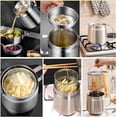 thumbnail image 5 of Stainless Steel Fryer, 53/70oz Large Capacity 2 in 1 Oil Strainer Pot, 304 Stainless Steel Fryer and Oil Filter with Strainer for Kitchen Storing Cooking, 5 of 8