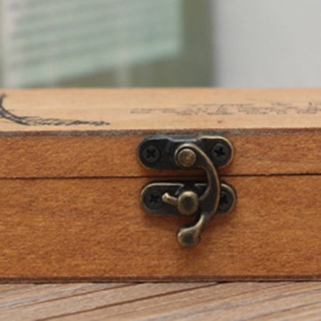 Portable Mini Wooden Vintage Jewelry Storage Box Eiffel Tower