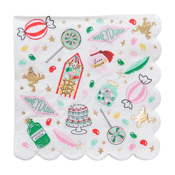 Harry Potter X Bonjour Fete Honeydukes Small Napkins - 20ct
