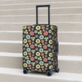 thumbnail image 3 of Wukai Daisies Flowers Elastic Luggage Cover: Personalized Protection for Your Suitcase - Fits 19~29-inch, Washable & Durable Travel Companion-Small, 3 of 8