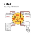 thumbnail image 3 of 300A Battery Disconnect Switch, Battery Power Cut Switch High Current DC12-48V Loong Lifespan  for Cars Trucks, 3 of 7