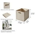 thumbnail image 5 of Better Homes & Gardens Collapsible Fabric Cube Storage Bin, Toasted Almond Textured, 5 of 7