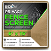Boen 15' x 6' Wheat and Beige Fence Screen