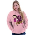 thumbnail image 3 of Betty Boop Cancer Picked Wrong Diva Hoodie Sweatshirt Women Brisco Brands 2X, 3 of 4