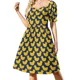 thumbnail image 1 of Vestido de manga corta con diseño de patito de goma, vestido de fiesta de lujo para mujer, ropa de verano para mujer, vestidos largos para mujer, vestido largo para mujer, 1 of 7