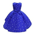 thumbnail image 4 of IBTOM CASTLE Toddler Baby Girl Polka Dots Mini Tutu Dress Mouse Ears Princess Costume Kids Birthday Fancy Dress up Halloween Christmas Carnival Party Cosplay Clothing Set 8-9 Years Blue, 4 of 8