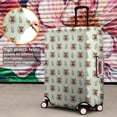 thumbnail image 4 of Green Highland Cow Flower Pattern Luggage Cover Fashion Suitcase Cover Baggage Covers Fit 25-28 Inch Luggage (Go Travel), 4 of 5