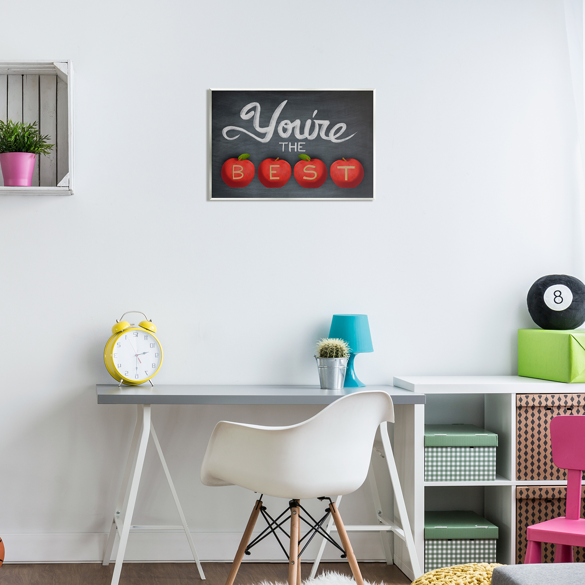 Stupell You're The Best Teacher Apples Food & Beverage Painting Wall Plaque Unframed Art Print Wall Art