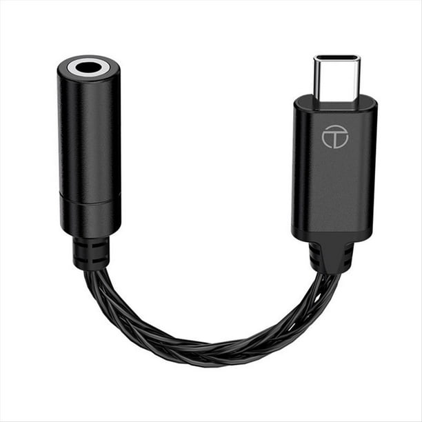 Cable Adaptador de Audio Tipo C A 3,5 mm KT02F20 para Teléfono Móvil, Computadora, Amplificador de Auriculares, Cable Decodificador Digital