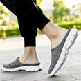 thumbnail image 6 of Womens Breathable Mesh Walking Mules Sneakers Open Back Slip On Shoes, 6 of 16