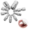 thumbnail image 4 of 10pcs Pneumatic Connector Nozzle Electric Hose Cordless Power For Washing Machine Compressor Quick Coupler Iron Silver, 4 of 8