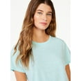 thumbnail image 2 of Free Assembly Women's Ringer Tee with Short Sleeves, Sizes XS-XXXL, 2 of 7