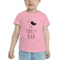 thumbnail image 2 of Early Bird Cute Toddler T Shirts for Boys Girls (Pink, Youth L), 2 of 5