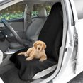 thumbnail image 6 of Car Seat Covers Waterproof Auto Seat Cover Car Front Seat Covers Universal Car Washable Non-Slip Seat Protectors Sweatproof Towel Seat Covers for Swimming, Running, Workouts, 1 Pc Black, Topboutique, 6 of 8