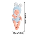 thumbnail image 3 of Reborn Baby Doll,Realistic Newborn Baby Dolls 7.48 Inch Soft Newborn Baby Dolls Vinyl Baby Dolls with Clothes Set Including Pacifier Realistic Doll Look Real Reborn Baby Dolls, 3 of 7