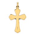 thumbnail image 4 of FJC Finejewelers 14 kt Two Tone Gold Polished Solid INRI Curcifix Cross Charm 22 mm, 4 of 6