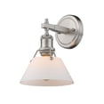thumbnail image 3 of Yep by Golden Lighting Orwell 1-light Vanity in Pewter and Opal Glass, 3 of 3