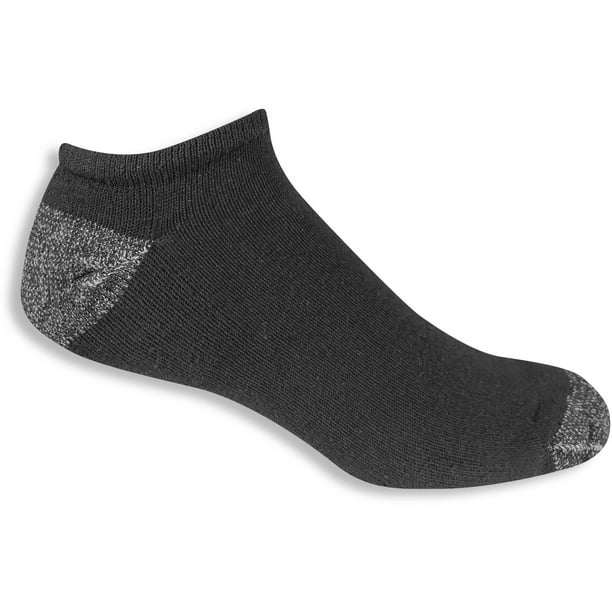 Big and Tall Men's Black No Show Socks, 6Pack