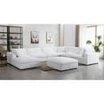 thumbnail image 4 of Roundhill Furniture Rivas Contemporary 8-Piece U-Sectional Sofa with Two Ottomans - Graphite, 4 of 6