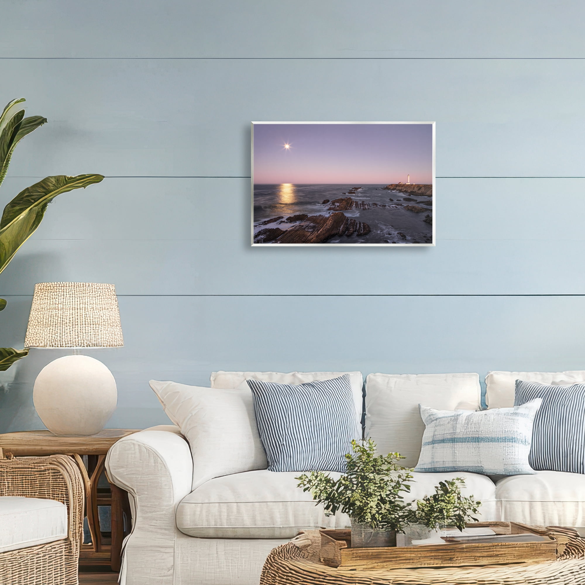 Stupell Industries Moon Arena Coastline Wall Plaque Art, design by Shelley Carlisle