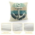 thumbnail image 4 of GOSMITH  Throw Pillow Cover Summer Nautical Anchor Distressed Beach Decorative Pillow Case Home Decor Square Pillowcase, 4 of 5