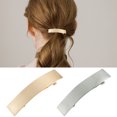 thumbnail image 3 of Femmes Coiffure Barrette Mode Métal Rectangle Printemps Cheveux Clip Accessoires de Cheveux, 3 of 8