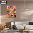 thumbnail image 4 of 2D Flat 1pc Elegant Historical Canvas Poster with Wooden Frame an Abstract Painting with Bright Pink Suitable As Decorative Art in Living Rooms, Bedrooms And Bathrooms., 4 of 6