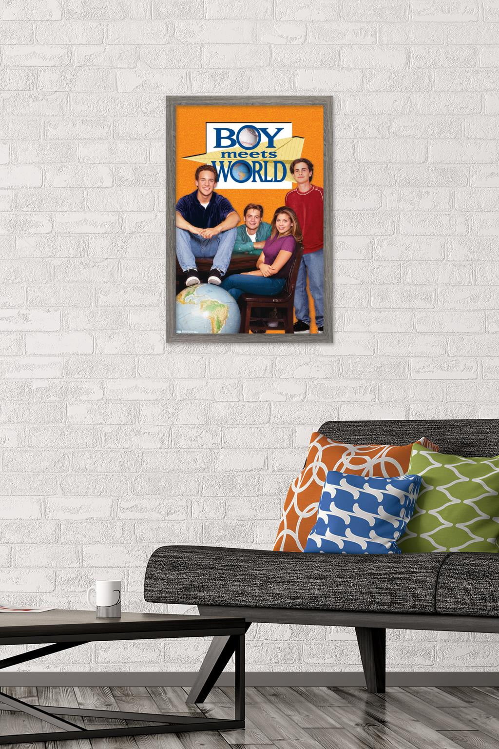 Boy Meets World - One Sheet Wall Poster, 14.725" x 22.375", Framed