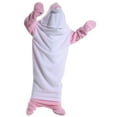 thumbnail image 2 of Soft Cozy Wearable Blanket Hoodie Onesie Sleeping Bag Cartoon Dolphin Onesie Costume Cosplay, 2 of 6