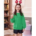 thumbnail image 4 of Arshiner Girls Oversized Crewneck Sweatshirt Kids Long Sleeve Pullover Tops Fall Casual Clothes Kids, 4 of 5