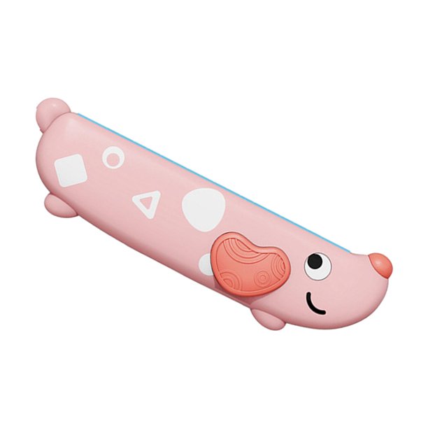 Armónica para niños perfke instrumento musical portátil 16 agujeros rosa