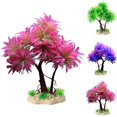 thumbnail image 2 of Artificial Aquarium Plant Realistic Decorative Aquatic Plant Fish Tank Decor, 2 of 10
