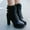 Brown, variant on IUJSOY Sexy High Heels for Women Boots Goth Platform Booties Lace up Side Zipper Ankle Bootie