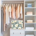 thumbnail image 4 of Yayeee Collapsible Cube Storage Bin with Lid Fabric Closet Decorative Basket with Handles, Sage Green Flower Pattern, 4 of 7