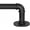 33-45 INCH, variant on Heavy Duty 1 Inch Industrial Curtain Rod for Windows 35 to 75 Inches Adjustable Length, Blackout Wrap Around Drapery Rod for Indoor Outdoor Use, Black