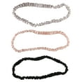 thumbnail image 2 of Giovanni Satin Elastic Fashion Headbands, Blush, Gray, Black, 3 Headbands, 2 of 3