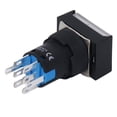 thumbnail image 4 of Interruptor pulsador momentáneo con arandela ABS, luz de control incorporada para electrodomésticos con motor CA/CC 12 V, 4 of 14