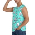 thumbnail image 3 of Gaeub Seashell And Starfish Men's Sleeveless Muscle Shirts Workout Tank Tops, Odor Protection and Comfortable - X-Large, 3 of 8