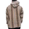 thumbnail image 4 of Hombres Raya Casual Sudadera con capucha Manga larga Bolsillo grande Blusa Abrigos Pompotops  oipoqjl16767, 4 of 5