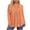 Orange, variant on Bixock Maternity's Top Plus Size Women Long Sleeve Shirts Solid Color Crew Neck Ruched Texture Loose Breathable Fall Blouse