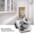 thumbnail image 3 of Caja fuerte de aleación de zinc para puerta de vitrina sin orificios para cerradura de vidrio (01) 5 piezas, 3 of 7