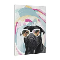Wall Art Pug Picture Canvas Wall Art Print Paintings Modern Artwork For Living Room Wall Decor And Home Décor Framed Ready To Hang-12×16 In