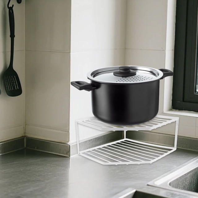 OFFIGAM Organizador Metálico De Para Cocina Con Estante Doble Y De Espacio