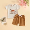 thumbnail image 2 of Boys 2-Piece Outfits 6-12 Months 12-24 Months 2T 3T 4T 5T 6T 7T Children Children'S Short Sleeve Set Cotton Summer New Boys Clothing Sets 18-24 Months, 2 of 6