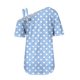 thumbnail image 4 of Tops de Ajuste Suelto para las Mujeres Moda Impresa Doble Suspensión Manga Corta Top Suelto, Blusa Casual Ligera, 4 of 5