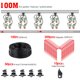 thumbnail image 1 of 2/4/8L Greenhouse Drip Irrigation 4-way Drip Arrow 3/5mm Hose Irrigation System Dropper Fit Pot Lawn Yard Garden 10-100m He Qiyong unisex, 1 of 2